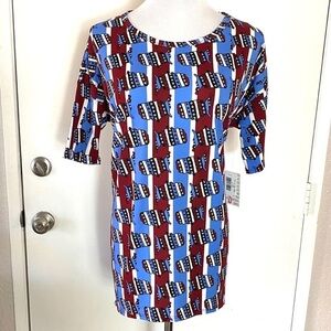 LuLaRoe Patriotic Tunic Top